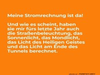 Licht am Ende des Tunnels: Abrechnung