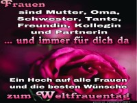 Zum Weltfrauentag alles Gute