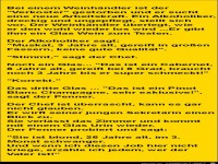 ein Weinhaendler und ein Alki