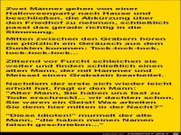 zwei M�nner gehen von einer Party nach Hause.......