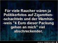 f�r viele Raucher....