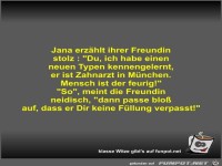 Jana erz�hlt ihrer Freundin stolz