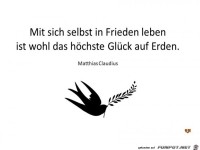 mit sich selbst in frieden leben