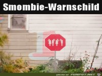 Neues Warnschild