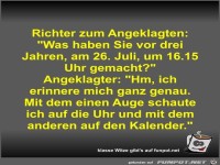 Richter zum Angeklagten