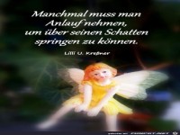 Manchmal mu� man Anlauf nehmen