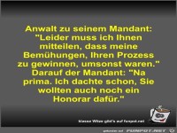 Anwalt zu seinem Mandant