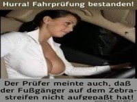 Fahrpr�fung bestanden