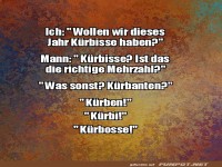 Mehrzahl von Kürbis