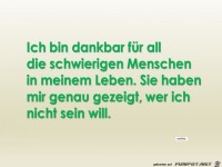 Ich bin dankbar