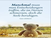 Manchmal muss man