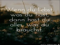 wenn du liebst