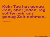 kein tag hat genug zeit