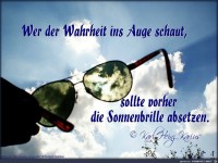 wer der Wahrheit ins Auge schaut