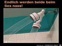 Lustige Dusche