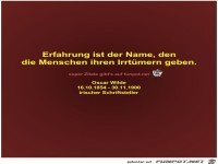 Erfahrung ist der Name