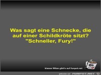 Was sagt eine Schnecke