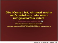 Die Kunst ist, einmal mehr
aufzustehen, als man
umgeworfen