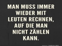 Mit Leuten rechnen