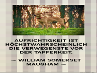 Aufrichtigkeit ist h�chstwahrscheinlich