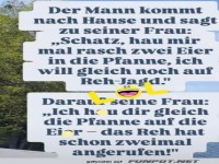 Eier, Pfanne, Reh ? Ehehumor pur!