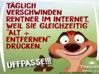T�glich verschwinden Rentner