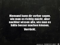 Alles wissen es besser
