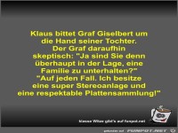 Klaus bittet Graf Giselbert um die Hand seiner Tochter
