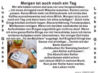 Morgen ist auch noch ein Tag