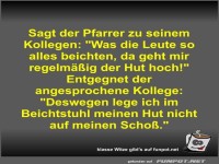 Sagt der Pfarrer zu seinem Kollegen