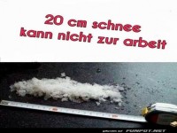 Lustiges Missverst�ndnis mit Schnee