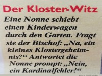 Humorvoller Kloster-Witz