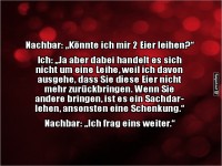 Eierleihe mit rechtlichen T�cken!