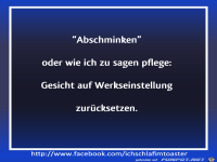 Abschminken