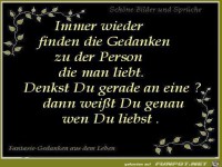 immer wieder finden die Gedanken