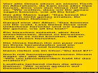 Vier alte Omas sitzen an einem Tisch........