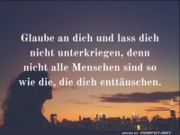 Glaube an dich