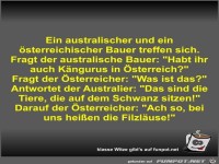 Ein australischer und ein �sterreichischer Bauer treffen...