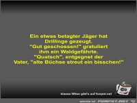 Ein etwas betagter Jger hat Drillinge gezeugt