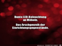Bunte LED-Beleuchtung an M�beln
