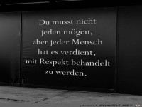 Mit Respekt behandeln