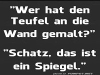 Lustiger Spiegel-Witz