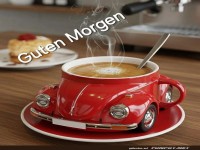 Kaffee in origineller Auto-Tasse