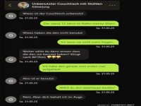 Unbenutzter Couchtisch Verkaufsgespr�ch