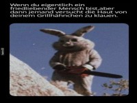 Der Hase mit der Kettensäge