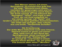 Drei M�nner stehen auf einem Sprungturm