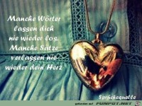 Manche Wrter lassen dich...