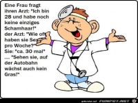 eine Frau beim Arzt.....