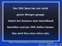 Das wird ihm eine Lehre sein