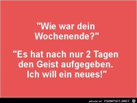 B�ses Wochenende